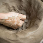 Sandy Brown in her studio 2016